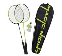 Talbot Torro Set da Badminton Magic Night, 2 Racchette, 2 volani LED per Il Gioco di Notte, in Custodia di Alta qualità, 449405