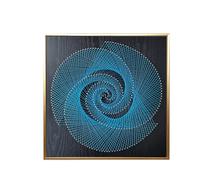 TaLcuS Kit per String Art per Adulti Kit per String Art con Cornice in Legno Kit Fai da Te Completo per Decorazioni 3D con Istruzioni Facile da Realizzare per Decorare Le pareti di casa(C,Gold Frame)