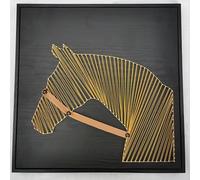 TaLcuS Kit String Art Fai da Te for Adulti, Kit String Art con Cornice for Foto in Legno Kit Fai da Te Tutto compreso con Animali 3D con Istruzioni Facile da Realizzare(A8,40 * 40cm)