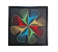 TaLcuS String Art Kit,Kit Artigianale per Cuccioli di Elefante, Include Tutti Gli Accessori e Il Telaio Necessari, Decorazioni da Parete(A4,30 * 30CM)