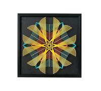 TaLcuS String Art Kit,Kit Artigianale per Cuccioli di Elefante, Include Tutti Gli Accessori e Il Telaio Necessari, Decorazioni da Parete(A8,40 * 40CM)