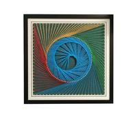 TaLcuS String Art Kit,Kit Artigianale per Cuccioli di Elefante, Include Tutti Gli Accessori e Il Telaio Necessari, Decorazioni da Parete(A12,40 * 40CM)