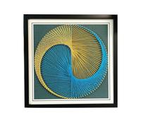 TaLcuS String Art Kit,Kit Artigianale per Cuccioli di Elefante, Include Tutti Gli Accessori e Il Telaio Necessari, Decorazioni da Parete(A5,30 * 30CM)