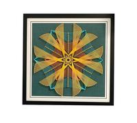 TaLcuS String Art Kit,Kit Artigianale per Cuccioli di Elefante, Include Tutti Gli Accessori e Il Telaio Necessari, Decorazioni da Parete(A7,40 * 40CM)