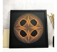 TaLcuS String Art Kit per Principianti Adulti e Bambini Fatti A Mano Mongolfiera Rifornimenti d'Arte Progetti di Artigianato Fai-da-Te Pacchetto Disegno Avvolgimento Set Regalo(with Frame)