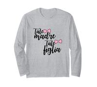 Tale Madre Tale Figlia Mamma di Ragazze Divertente Mammina Maglia a Manica