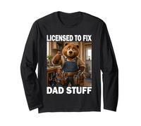 Tale Padre Tale Figlio Orso papà Idraulico Maglia a Manica