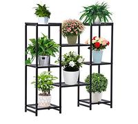 Taleco Gear - Supporto per piante da interni ed esterni, con ripiani a forma di fiori, per giardino, giardino, soggiorno, balcone, cortile