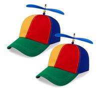 TaleMoon Cappello con Ventilatore,Berretto Elica,Cappellino con Ventilatore,Cappello Ventola Colorato,Cappello a Elicottero,Carnevale Cappello Ventilatore per Festa