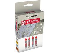 Talens Art Creation Effect Liner Set | Fodere 3D in 4 colori perlati | Fodere a rilievo per bricolage, creazione di carte, tessuti