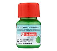 Talens Art Creation Glass & Porcelain Vernice opaca 30 ml - Verde Metallizzato - Decorazione di ceramica e vetro