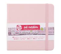 Talens Art Creation Skizzenbuch, 80 Blatt, 12 x 12 cm, Pastellrosa