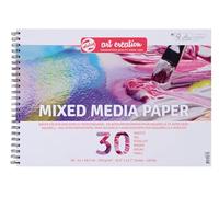 Talens Art Creation Mixed Media Paper Pad - A3 42x29,7 cm - 250 g/m² - 30 fogli - Rilegato ad anelli perforati - Ideale per colori acrilici e acquerelli
