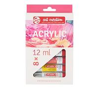 Talens Art Creation Set iniziale di pittura acrilica, 8 colori (tubi da 12 ml) | Pittura per adulti
