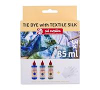 Talens Art Creation Set Tie-Dye | Blu, Turchese e Verde + Guanti | Tintura per Magliette, Scarpe, Abbigliamento, Fai da te, Upcycling