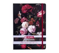 Talens Art Creation Sketchbook - Natura morta con fiori in vaso di vetro - 21x29,7 cm - Carta da 140 g - 80 fogli - Ideale per matita, pastello, acrilici, guazzo, inchiostro, carboncino