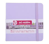 Talens Art Creation Skizzenbuch 80 Blatt, 12 x 12 cm, pastellviolett