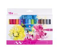 Talens Ecoline Brush pen, etui van 15 stuks, assorti