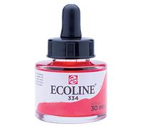 TALENS Ecoline - Scarlatto 334 - 30 ml Acquerello Liquido Opaco per Carta per Progetti di Bricolage e Arte