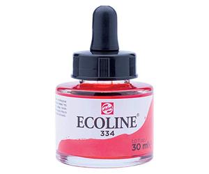 TALENS Ecoline - Scarlatto 334 - 30 ml Acquerello Liquido Opaco per Carta per Progetti di Bricolage e Arte