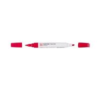 Talens | Pantone Marcatore Red 032 | Penna a Doppia Punta con Pennello e Punta a Scalpello | Inchiostro a Base d'Acqua in 108 Colori Pantone