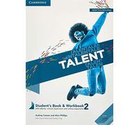 Talent. B1. Student’s book e Workbook. Con Exam toolkit. Per il biennio delle Scuole superiori. Con e-book. Con espansione online (Vol. 2)