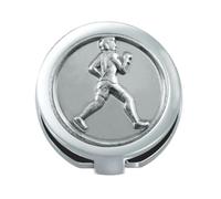 Talent Jewels Clip in Acciaio Conio Moneta Argento Talento Runner.