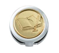 Talent Jewels Clip in Acciaio Conio Moneta Bronzo Talento Scrittore.