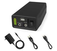 TalentCell Powerbank, batteria LiFePO4, 12/9/5 V, batteria al litio di ferro fosfato, ricaricabile, 12,8 V, 6000 mAh, 76,8 Wh, con caricatore, per strisce luminose LED, telecamere CCTV, ecc. Nero