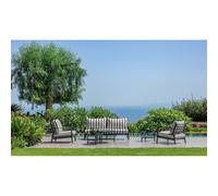 Talenti Salotto Finn Set Sofa, 2 Poltrone Living e Tavolo Caffé D58 Bianco Graphite