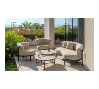 Talenti Salotto James Set Sofa, 2 Poltrone Living e Tavolo Caffé D88 Beige Mokka