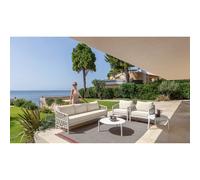 Talenti Salotto Tess Set Sofa, 2 Poltrone Living e Tavolo Caffé D60 Bianco