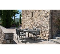 Talenti Tavolo allungabile ADAM con struttura e piano in alluminio da 200(280)x100 cm