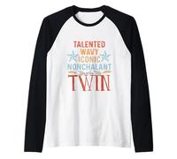 Talentuoso, Ondulato, iconico, Nonchalant, TU Sei Il Mio GEMELLO, Migliore Amico Maglia con Maniche Raglan
