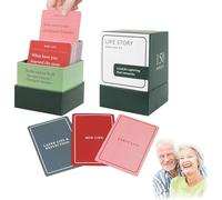 Tales Cards, set di 150 carte per interviste Life Story, adatto per famiglie per capire il dialogo tra genitori e nonni