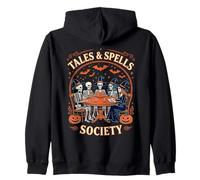 Tales & Spells Society Skeleton Witch Book Club Felpa con Cappuccio