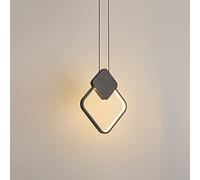 TaleTre Anello LED Lampada a Sospensione Nero Apparecchio di Illuminazione a Sospensione, Lampada a Sospensione Moderna E Minimalista, Mini Lampadari in Metallo Creativo dal Design Geometrico for la C