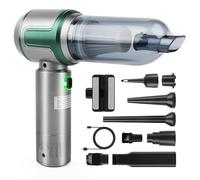 talifoca 16000Pa Aspirabriciole Senza Fili,3 Velocità Aspirapolvere Auto Portatile con Motore Brushless,Mini Aspirapolvere Portatile Senza Fili per Auto Casa Ufficio Peli di Domestici