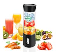 talifoca Frullatore portatile da 500 ml per frullati e frullati, mixer per frullati e frullatori, mini frullatore portatile con 6 lame in acciaio inox, ricaricabile di tipo C