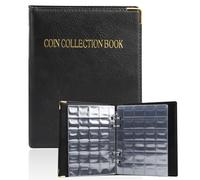 talifoca Raccoglitore Monete, 360 Tasche Album Porta Monete da Collezione, album monete Album di Monete da Collezione, per Collezionisti, Raccolta Album Libro, Porta Monete - Nero
