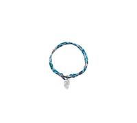 TALISMAN JEWELLERY Bracciale in Argento 925 con Cordino Liberty Ajsutable - Mappa Isola della Corsica (10 MM x 20 MM di pezzo)