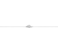 TALISMAN JEWELLERY Bracciale in argento 925 con doppia catena - Isola della Corsica (8 mm x 17 mm di pezzo/15 cm di catena + 4 cm di estensione), Argento