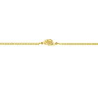 TALISMAN JEWELLERY Bracciale placcato oro 3 micron 18k con doppia catena - mappa dell'isola della Corsica, Corsica (10 mm x 12 mm di pezzo/15 cm di catena + 4 cm di estensione)