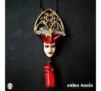 Talismano Amuleto Gioiello Pendente Demone Magia Lucifero Angelo Gotico Teschio