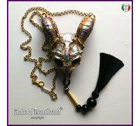 talismano amuleto gioiello teschio capra magia nera satana diavolo pentacolo set