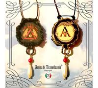 Talismano Amuleto Occulto Uroboro Drago Triangolo Alchimia Occhio che Tutto Vede