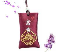 Talismano cinese classico, sacchetto di sale spirituale per soldi | Collana buddista dalla Cina - Il classico talismano cinese dalla Cina attira e prosperità nel guardaroba