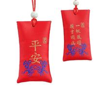 Talismano cinese classico, sacchetto di sale spirituale per soldi | Sacchetto di sale spirituale dalla Cina - Talismano cinese classico e collana buddista per speranza e protezione