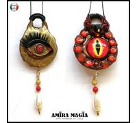 Talismano Occhio Magico Pendaglio Collana Gioiello Ciondolo Amuleto Malocchio