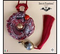 talismano potente magico amuleti collana antico pendente buddismo dragone cinese